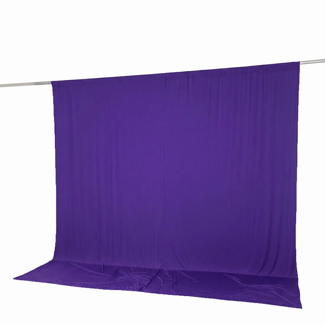 10 feet x 10 feet Spandex Backdrop Curtain with Rod Pocket
