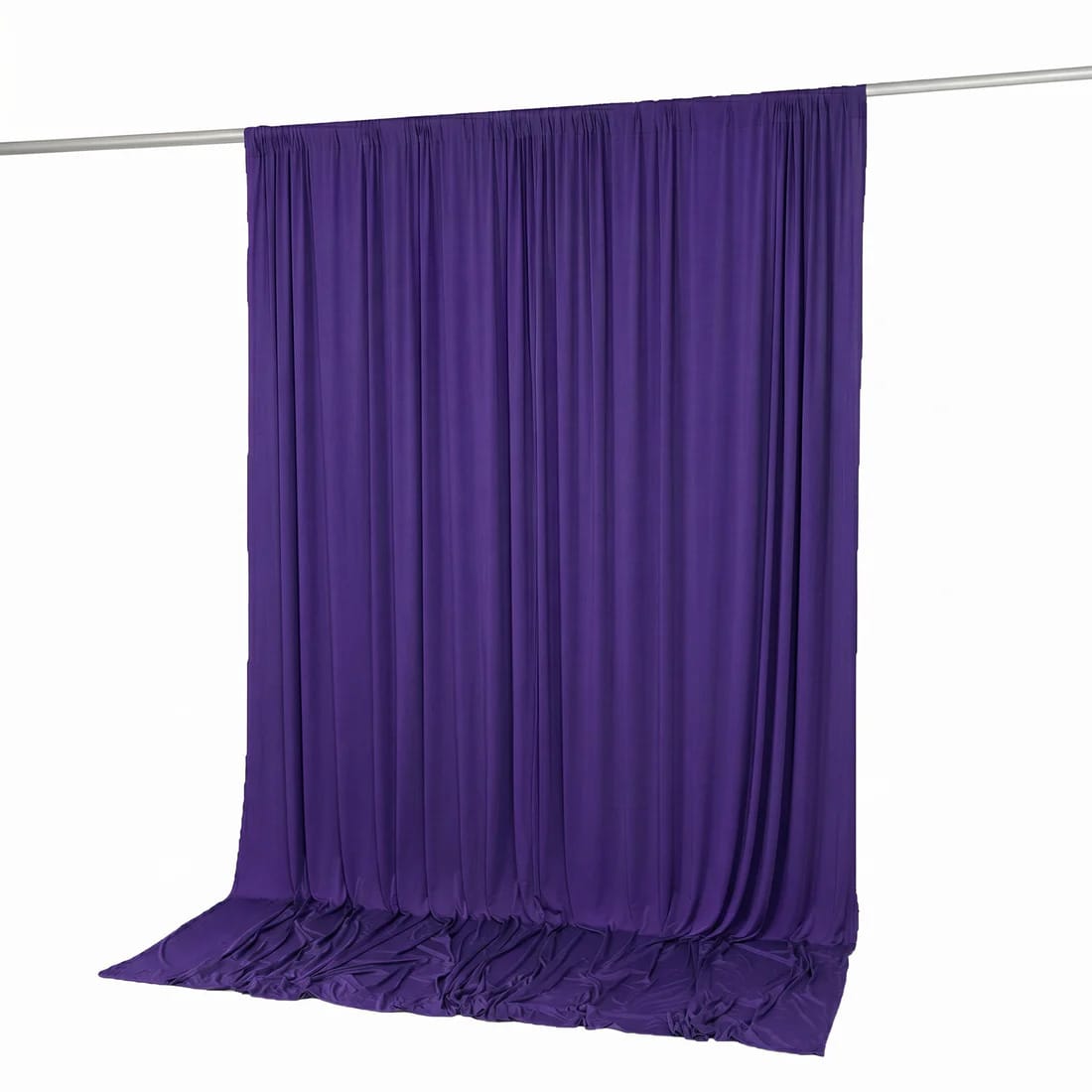 10 feet x 10 feet Spandex Backdrop Curtain with Rod Pocket