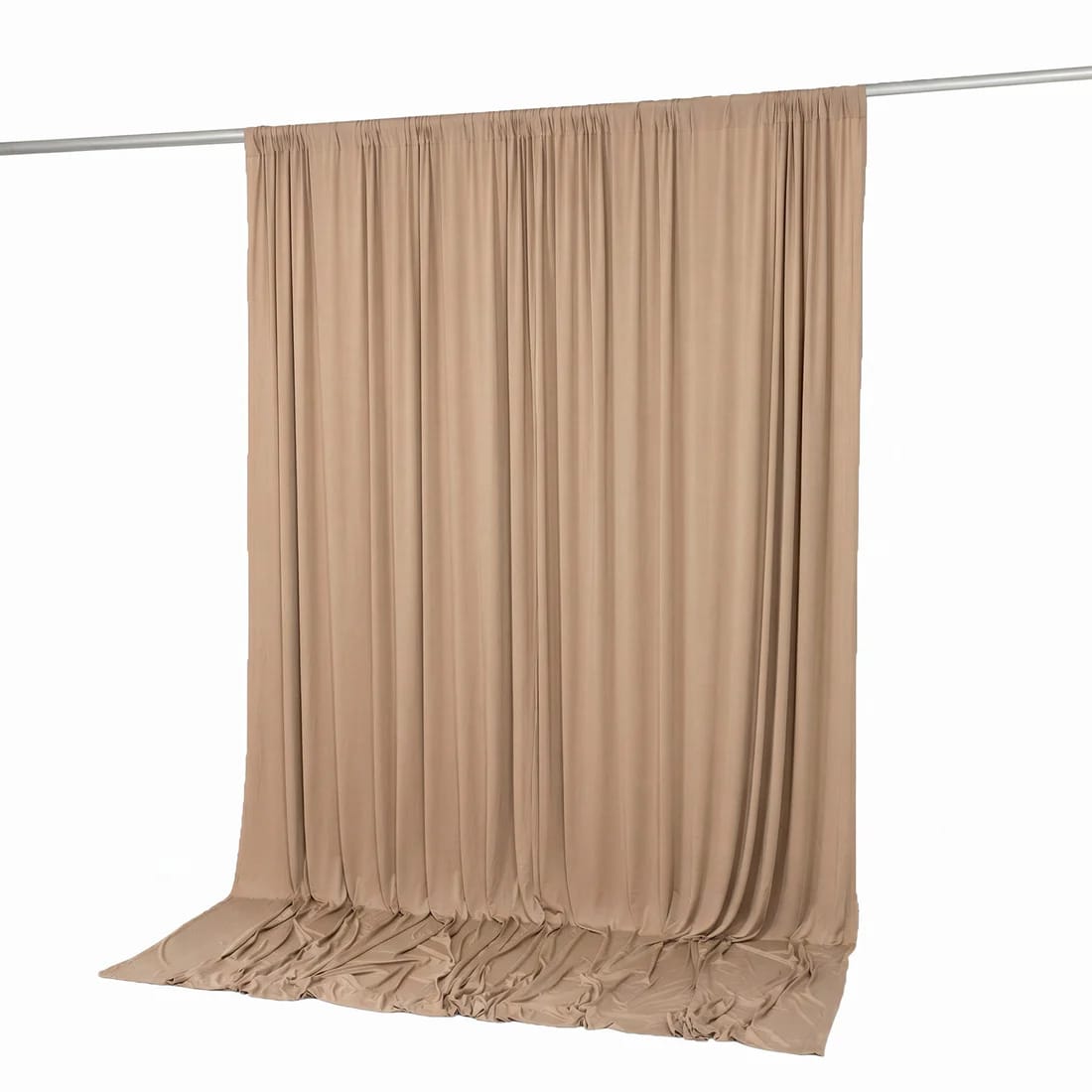 10 feet x 10 feet Spandex Backdrop Curtain with Rod Pocket
