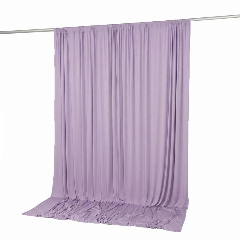 10 feet x 10 feet Spandex Backdrop Curtain with Rod Pocket