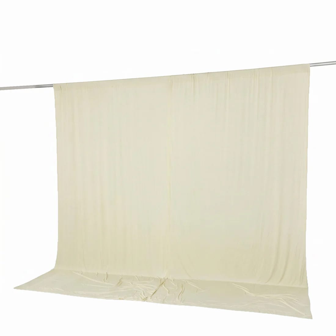10 feet x 10 feet Spandex Backdrop Curtain with Rod Pocket