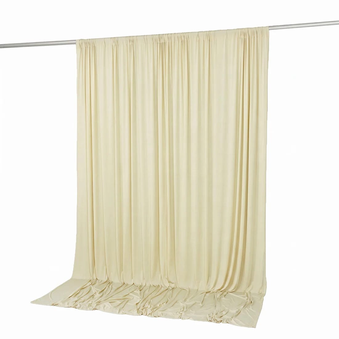 10 feet x 10 feet Spandex Backdrop Curtain with Rod Pocket
