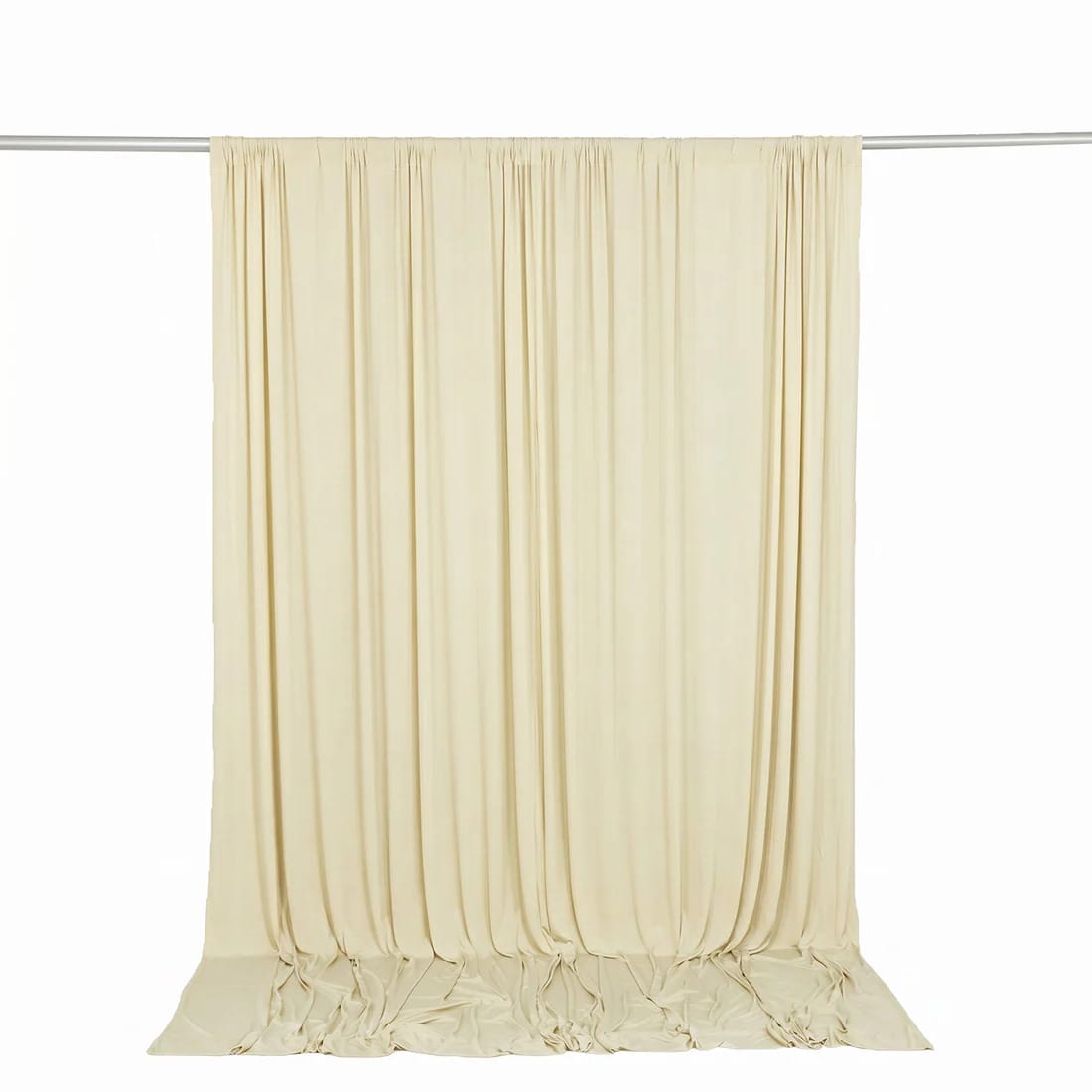 10 feet x 10 feet Spandex Backdrop Curtain with Rod Pocket