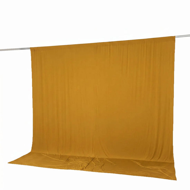 10 feet x 10 feet Spandex Backdrop Curtain with Rod Pocket
