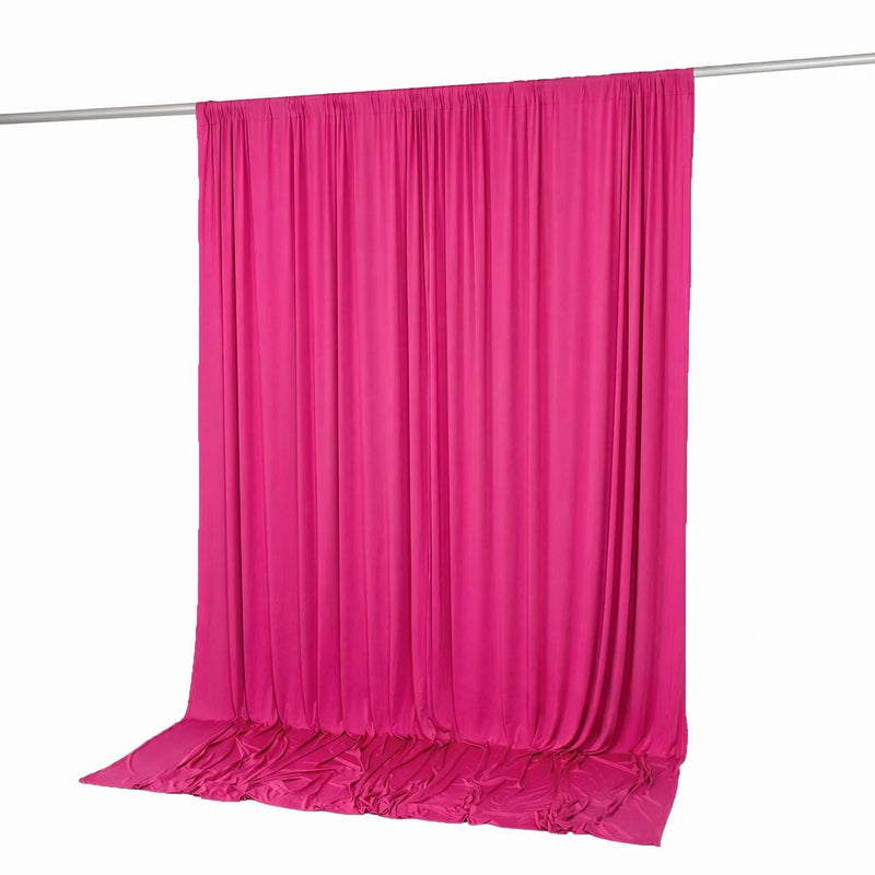 10 feet x 10 feet Spandex Backdrop Curtain with Rod Pocket