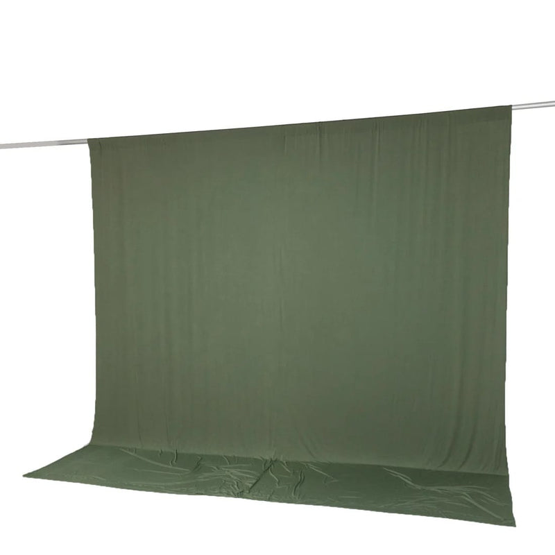 10 feet x 10 feet Spandex Backdrop Curtain with Rod Pocket