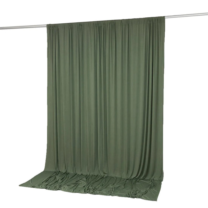 10 feet x 10 feet Spandex Backdrop Curtain with Rod Pocket