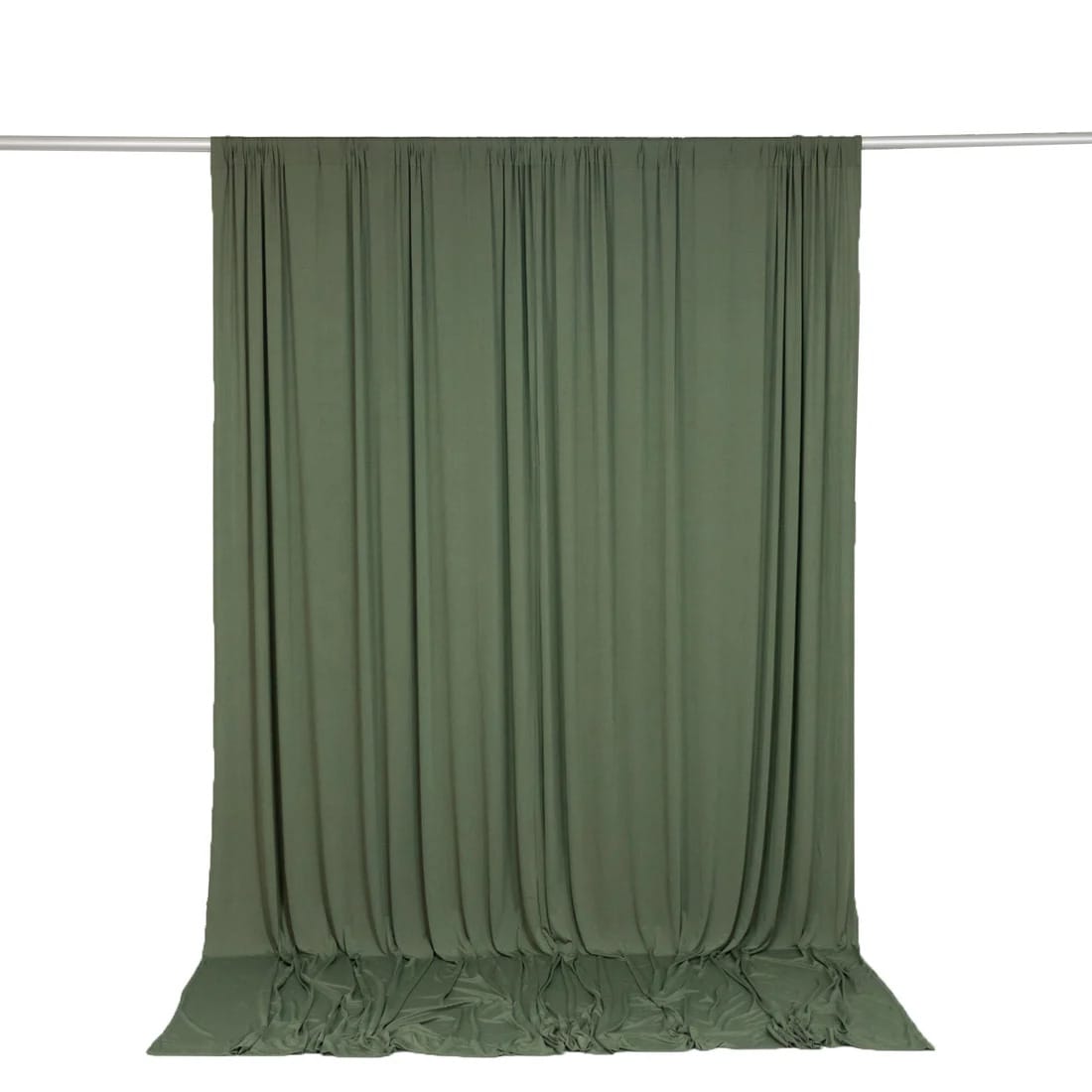 10 feet x 10 feet Spandex Backdrop Curtain with Rod Pocket