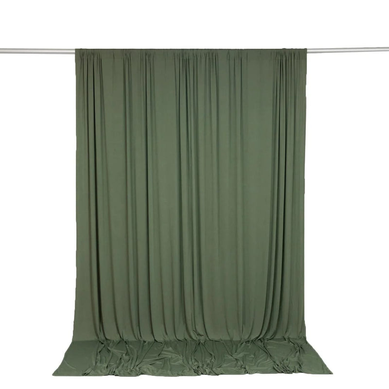 10 feet x 10 feet Spandex Backdrop Curtain with Rod Pocket