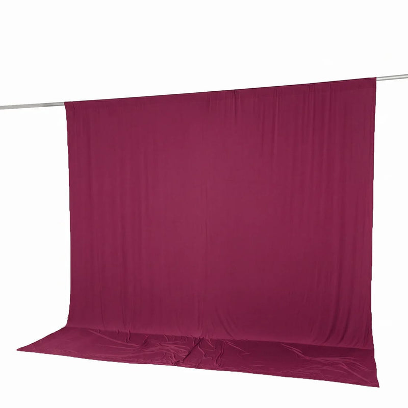 10 feet x 10 feet Spandex Backdrop Curtain with Rod Pocket