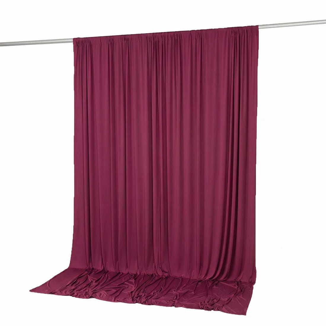 10 feet x 10 feet Spandex Backdrop Curtain with Rod Pocket