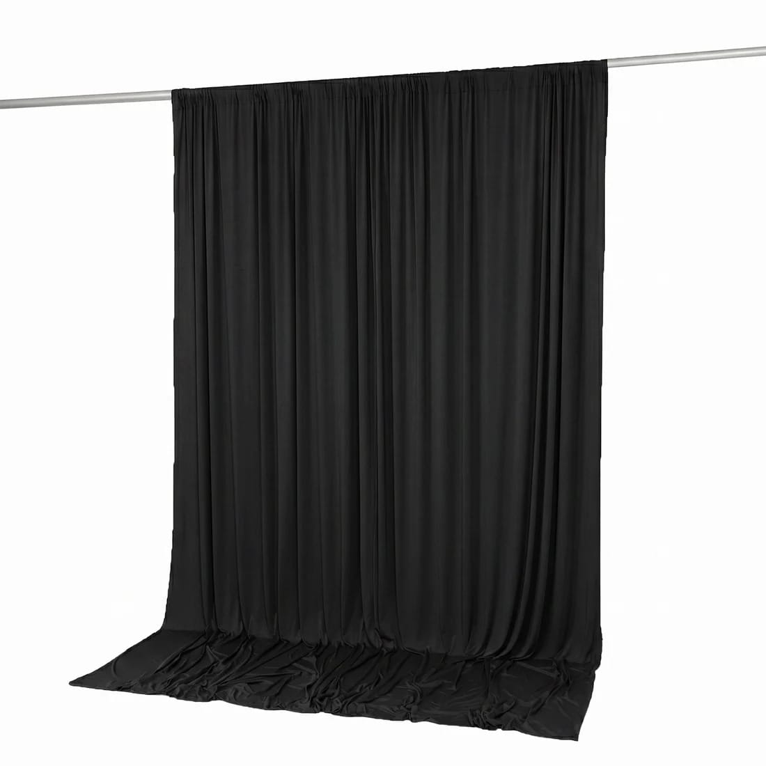 10 feet x 10 feet Spandex Backdrop Curtain with Rod Pocket