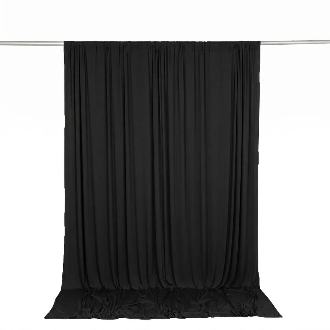 10 feet x 10 feet Spandex Backdrop Curtain with Rod Pocket