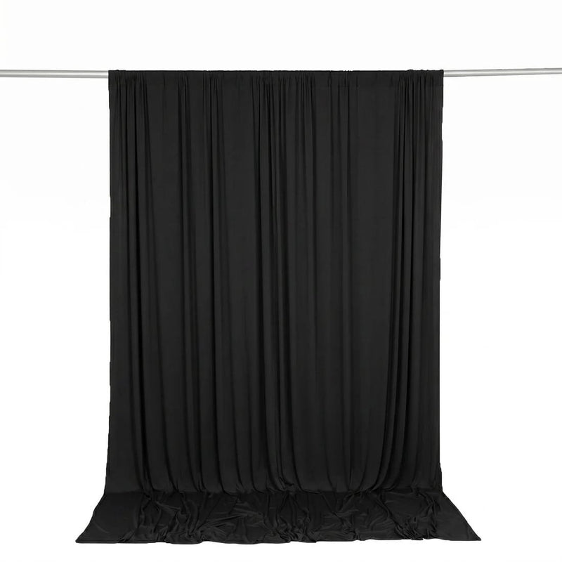 10 feet x 10 feet Spandex Backdrop Curtain with Rod Pocket