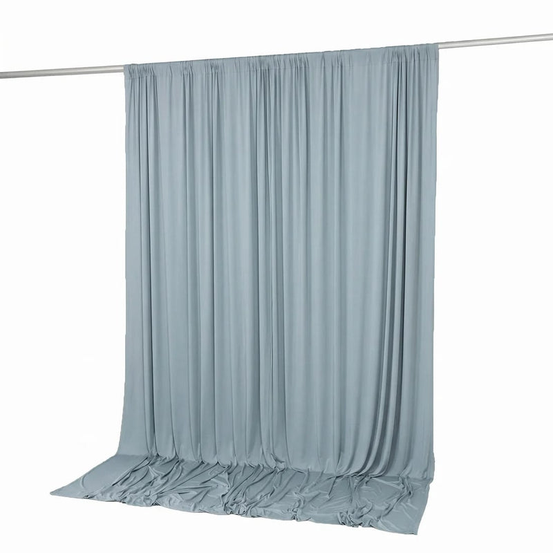 10 feet x 10 feet Spandex Backdrop Curtain with Rod Pocket