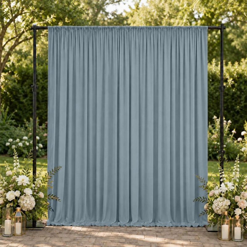 10 feet x 10 feet Spandex Backdrop Curtain with Rod Pocket