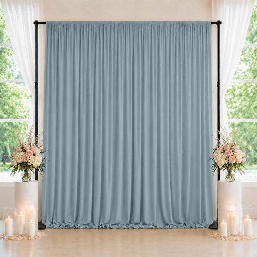 10 feet x 10 feet Spandex Backdrop Curtain with Rod Pocket