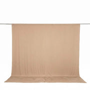 10 feet x 10 feet Spandex Backdrop Curtain with Rod Pocket CUR_PANSPX_10X10_NUDE
