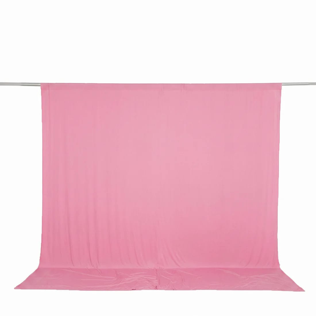 10 feet x 10 feet Spandex Backdrop Curtain with Rod Pocket CUR_PANSPX_10X10_PINK