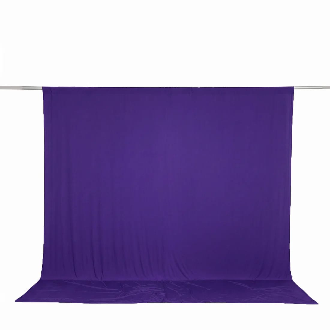 10 feet x 10 feet Spandex Backdrop Curtain with Rod Pocket CUR_PANSPX_10X10_PURP
