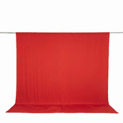 10 feet x 10 feet Spandex Backdrop Curtain with Rod Pocket CUR_PANSPX_10X10_RED