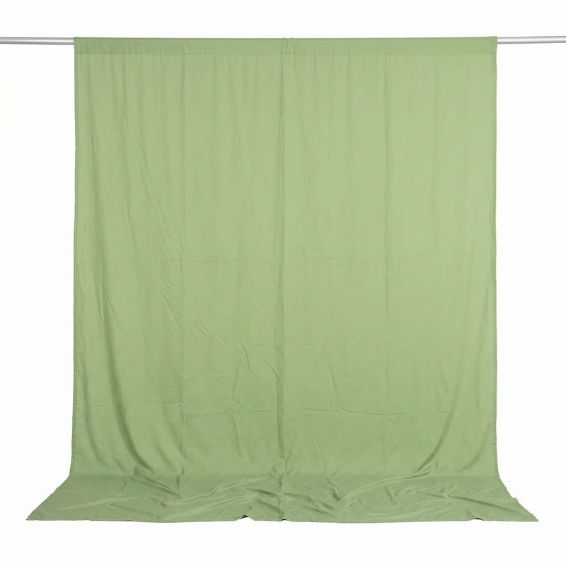 10 feet x 10 feet Spandex Backdrop Curtain with Rod Pocket CUR_PANSPX_10X10_SAGE