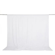 10 feet x 10 feet Spandex Backdrop Curtain with Rod Pocket CUR_PANSPX_10X10_WHT