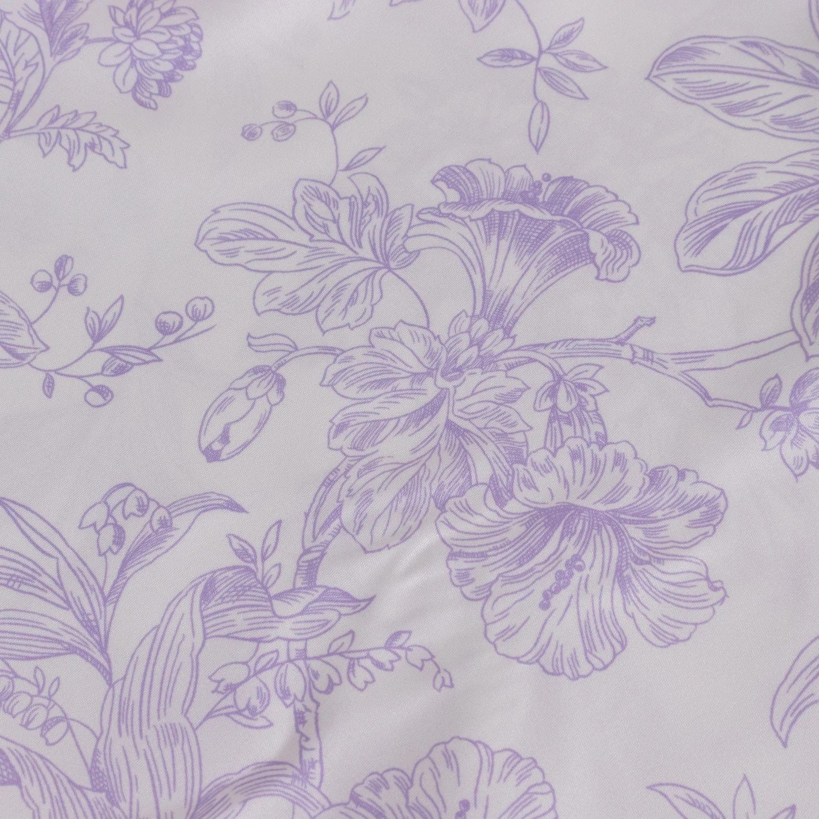 10 French Toile Floral Polyester Banquet Chair Covers