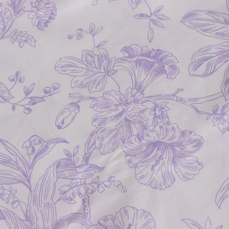10 French Toile Floral Polyester Banquet Chair Covers