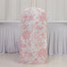 10 French Toile Floral Polyester Banquet Chair Covers