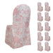 10 French Toile Floral Polyester Banquet Chair Covers