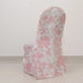 10 French Toile Floral Polyester Banquet Chair Covers
