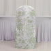 10 French Toile Floral Polyester Banquet Chair Covers
