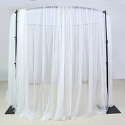 10 ft Adjustable 4 Post Round Wedding Arch Stand Backdrop Canopy - Black BKDP_STND10_SET_RND