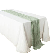 10 ft Cheesecloth Table Runner Cotton Wedding Linens