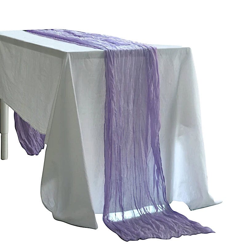10 ft Cheesecloth Table Runner Cotton Wedding Linens