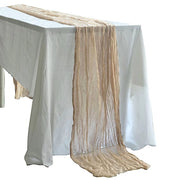 10 ft Cheesecloth Table Runner Cotton Wedding Linens