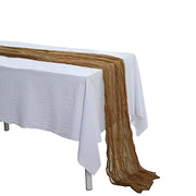 10 ft Cheesecloth Table Runner Cotton Wedding Linens