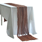 10 ft Cheesecloth Table Runner Cotton Wedding Linens