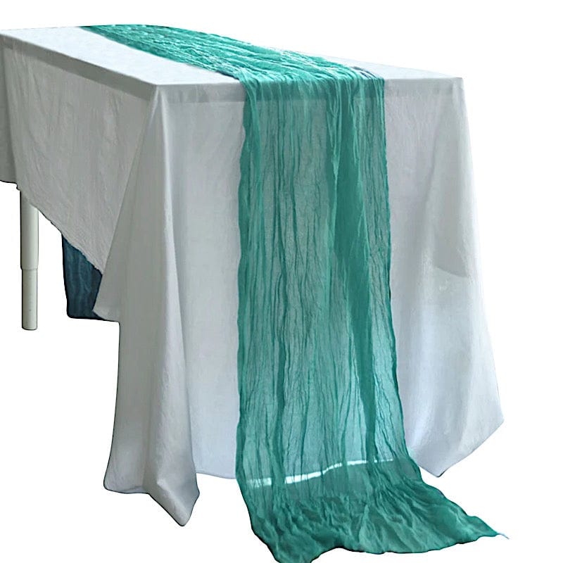 10 ft Cheesecloth Table Runner Cotton Wedding Linens