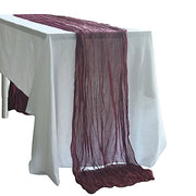 10 ft Cheesecloth Table Runner Cotton Wedding Linens