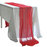 10 ft Cheesecloth Table Runner Cotton Wedding Linens