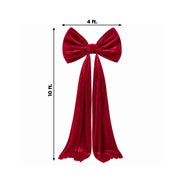 10 ft Giant Velvet Bow Tie Decor for Weddings and Events