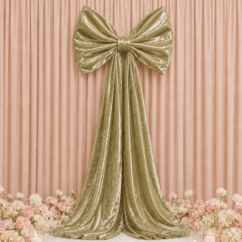 10 ft Giant Velvet Bow Tie Decor for Weddings and Events