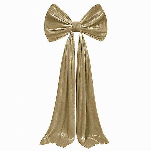 10 ft Giant Velvet Bow Tie Decor for Weddings and Events BKDP_DECOR_BOW_10FT_VEL_GOLD