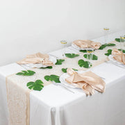 10 ft LED Artificial Monstera Leaves Garland String Lights - Green LEDSTR_ARTI_008_GRN