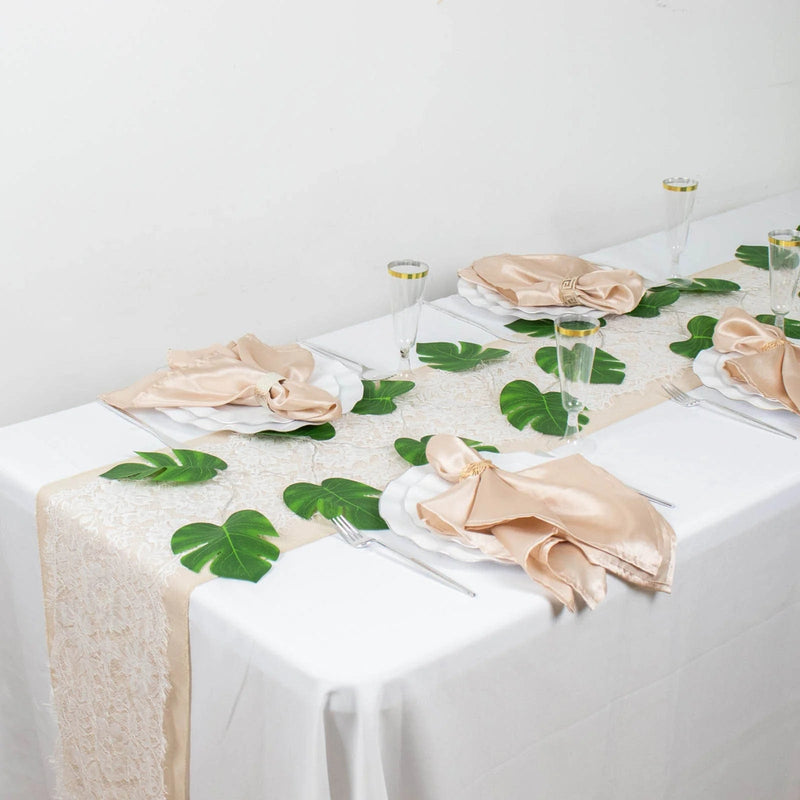 10 ft LED Artificial Monstera Leaves Garland String Lights - Green LEDSTR_ARTI_008_GRN