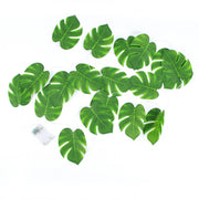 10 ft LED Artificial Monstera Leaves Garland String Lights - Green LEDSTR_ARTI_008_GRN