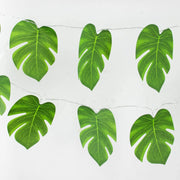 10 ft LED Artificial Monstera Leaves Garland String Lights - Green LEDSTR_ARTI_008_GRN