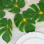 10 ft LED Artificial Monstera Leaves Garland String Lights - Green LEDSTR_ARTI_008_GRN